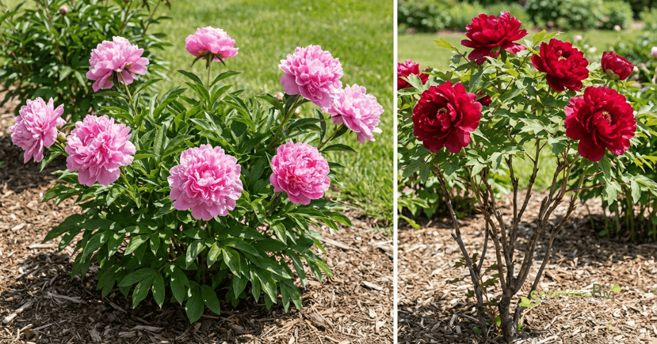 Pivoines herbacées vs arbustives